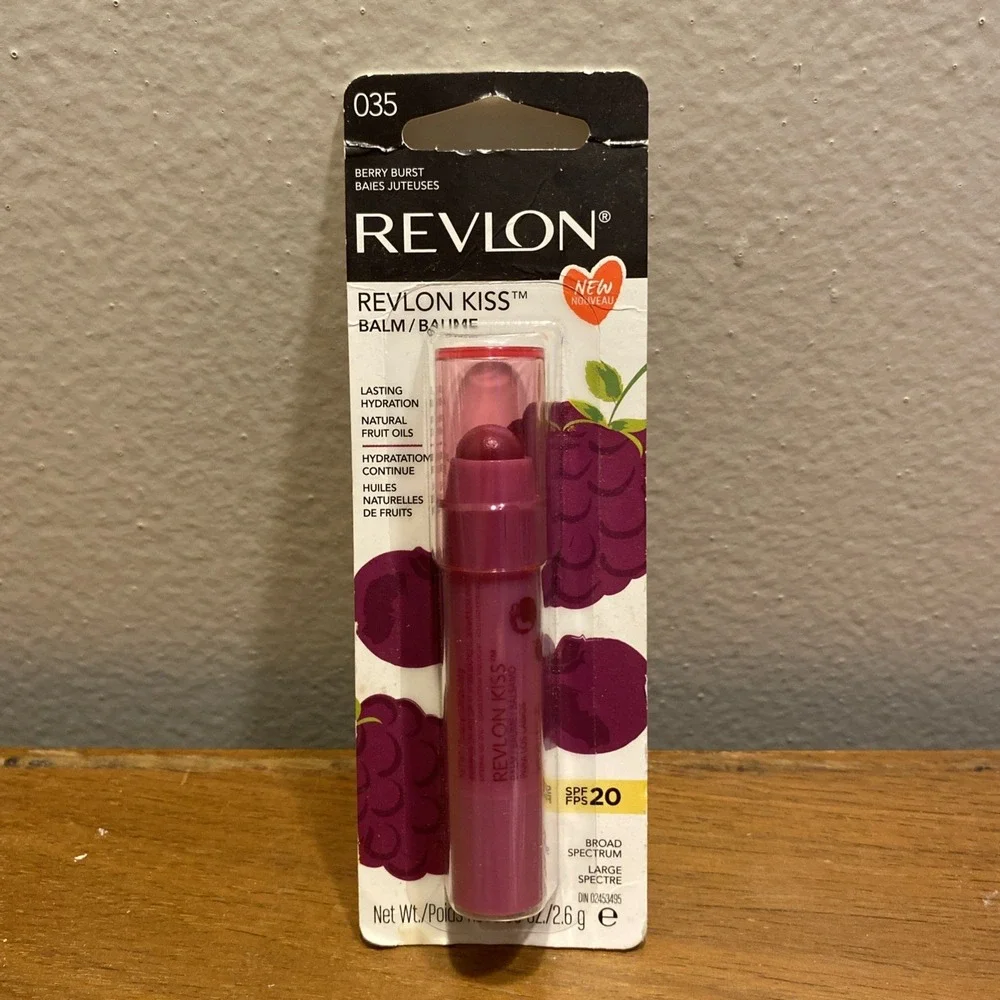 Revlon‎ Kiss 035 Berry Burst Lip Balm NEW!